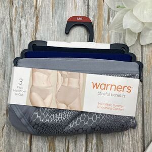 Micro Hi-Cut Tummy Smoothing Panties Underwear Briefs 3-pack Size 6 M